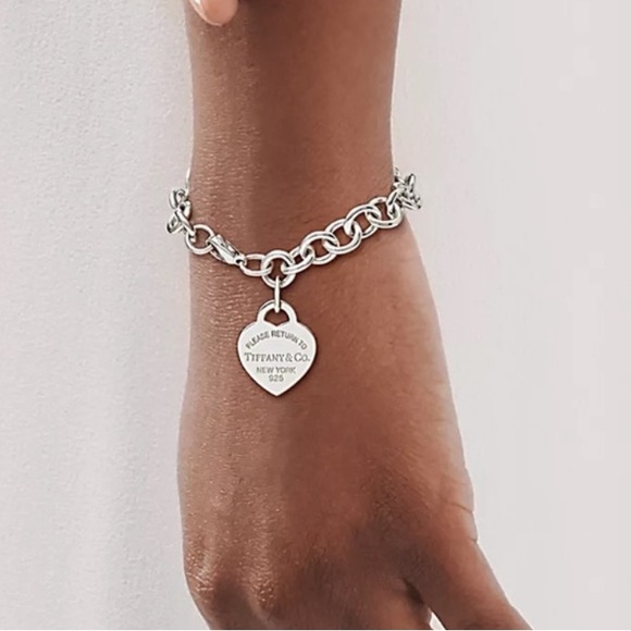 Tiffany & Co. Jewelry - ❌SOLD❌Tiffany & Co blue enamel return to Tiffany heart tag 7”
